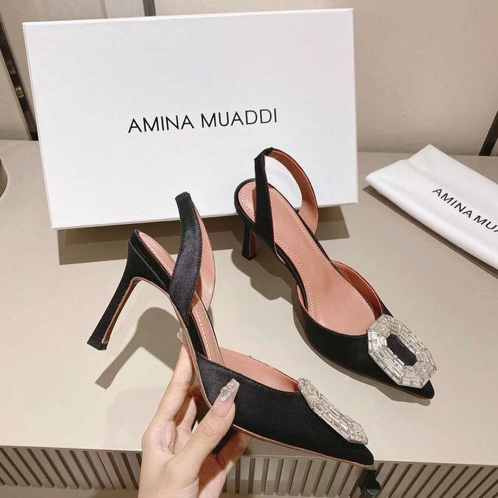 Amina Muaddi Shoes AMS00024 Heel 8.5CM